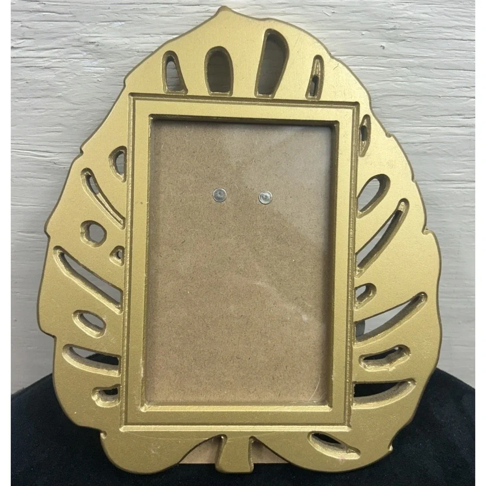 Gold Monstera Leaf Chinoiserie Frame